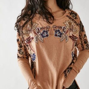 Free People Embroidered Women's Top